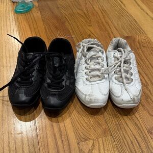Black and White Girls Cheer/Dance Shoes